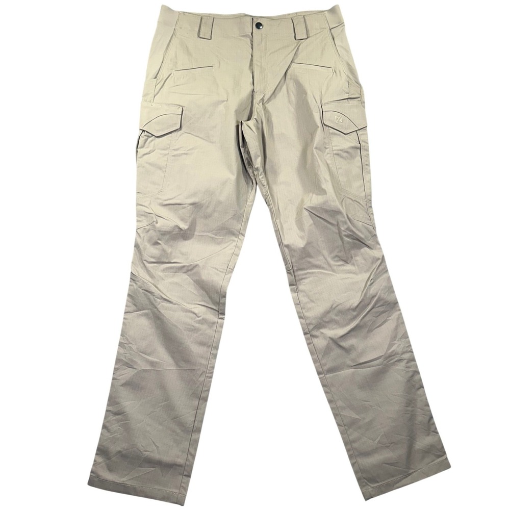 5.11 Tactical Stryke Pants Mens 34x34 Beige Ripstop Cargo Pocket Stretch Utility